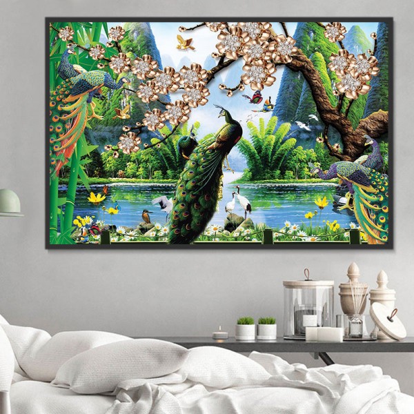 Pavone 5d Diy Kit Diamond Painting Pittura Di Diamante NO4361