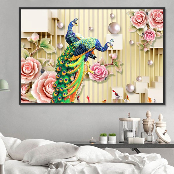 Pavone 5d Diy Kit Diamond Painting Pittura Di Diamante NO4360