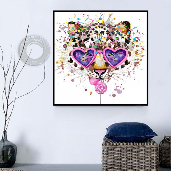 Leopardo 5d Diy Kit Diamond Painting Pittura Di Diamante NO4349