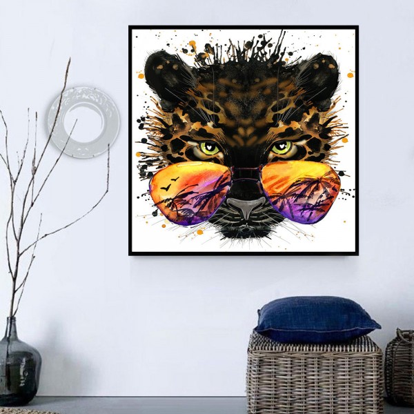 Leopardo 5d Diy Kit Diamond Painting Pittura Di Diamante NO4348