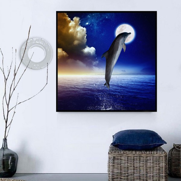 Delfino 5d Diy Kit Diamond Painting Pittura Di Diamante NO3988
