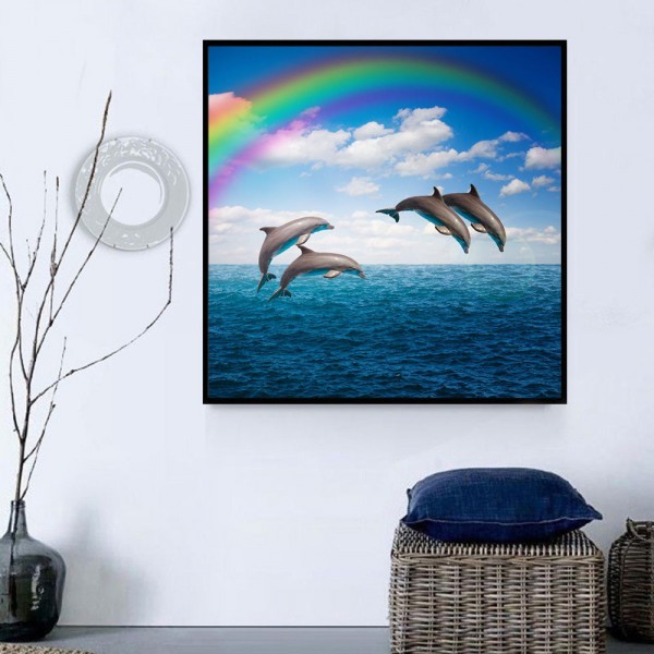 Delfino 5d Diy Kit Diamond Painting Pittura Di Diamante NO3987