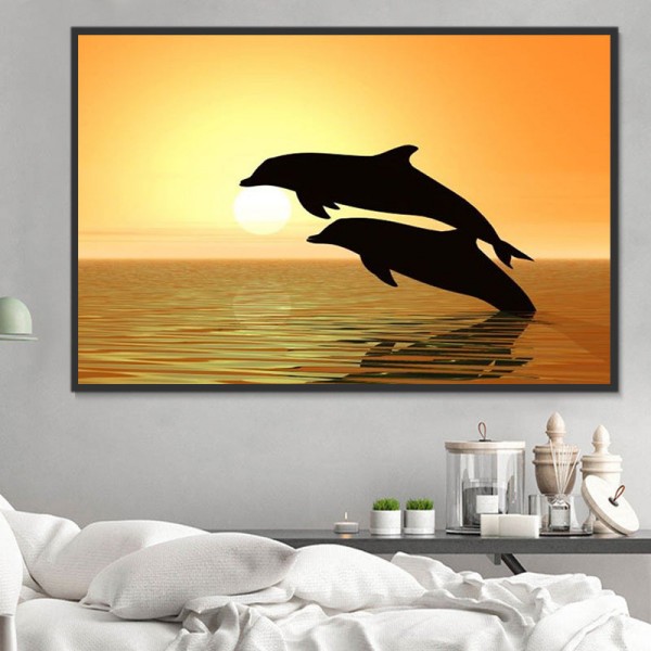 Delfino 5d Diy Kit Diamond Painting Pittura Di Diamante NO3984