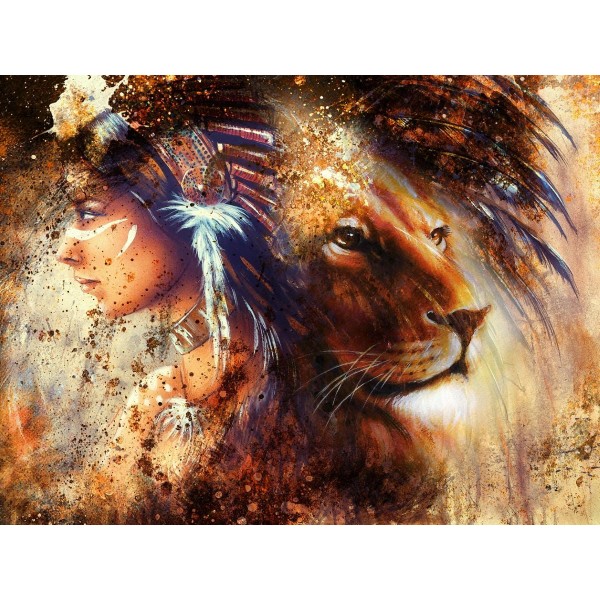 Leone 5d Diy Kit Diamond Painting Pittura Di Diamante NO3944