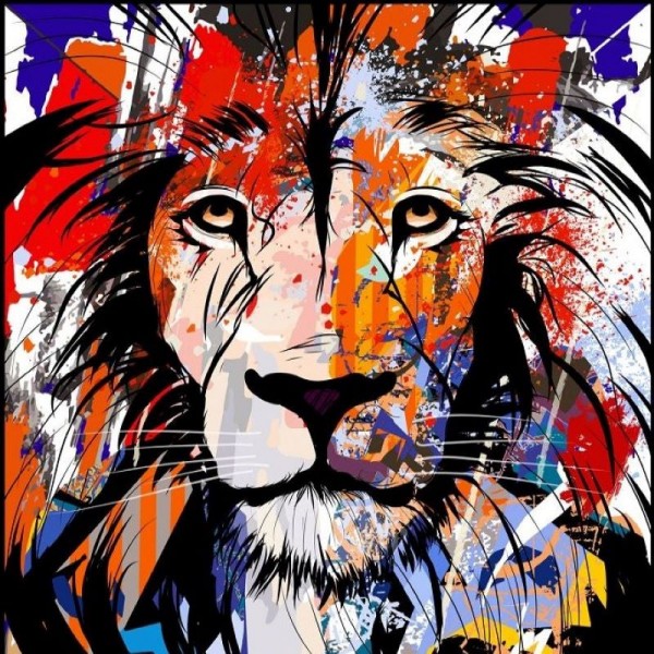 Leone 5d Diy Kit Diamond Painting Pittura Di Diamante NO3927