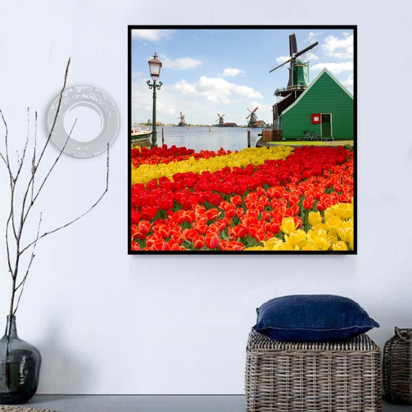 Mulino A Vento 5d Diy Kit Diamond Painting Pittura Di Diamante NO3734