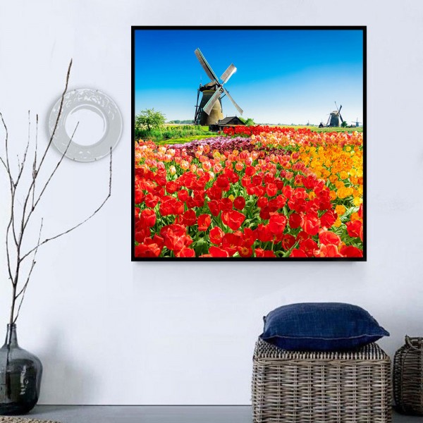 Mulino A Vento 5d Diy Kit Diamond Painting Pittura Di Diamante NO3730