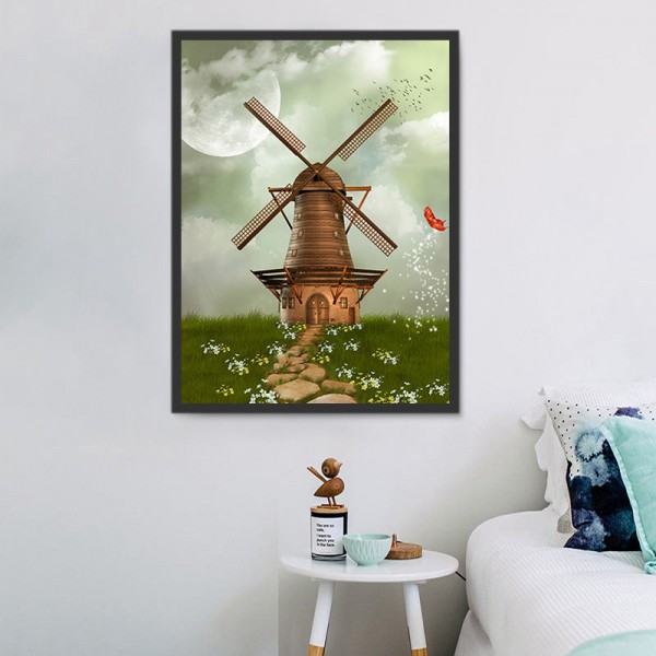 Mulino A Vento 5d Diy Kit Diamond Painting Pittura Di Diamante NO3729