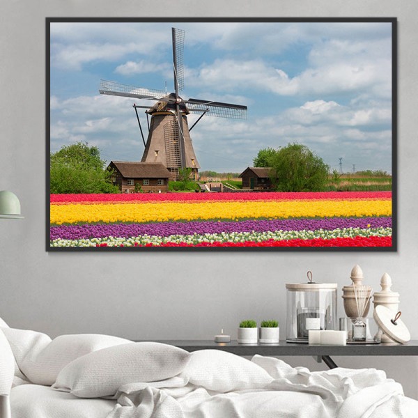 Mulino A Vento 5d Diy Kit Diamond Painting Pittura Di Diamante NO3724