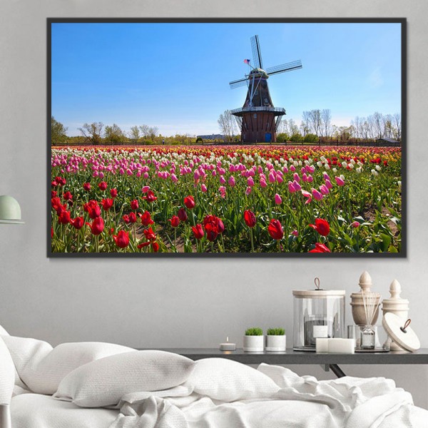 Mulino A Vento 5d Diy Kit Diamond Painting Pittura Di Diamante NO3721