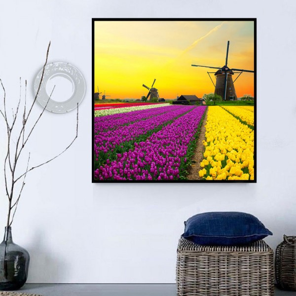 Mulino A Vento 5d Diy Kit Diamond Painting Pittura Di Diamante NO3720