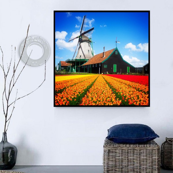 Mulino A Vento 5d Diy Kit Diamond Painting Pittura Di Diamante NO3719