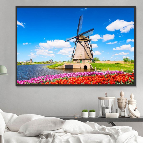 Mulino A Vento 5d Diy Kit Diamond Painting Pittura Di Diamante NO3715