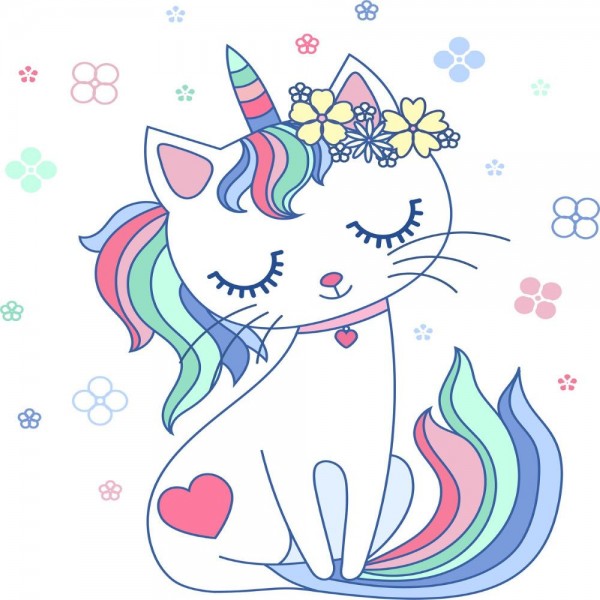 Gatto 5d Diy Kit Diamond Painting Pittura Di Diamante NO3651