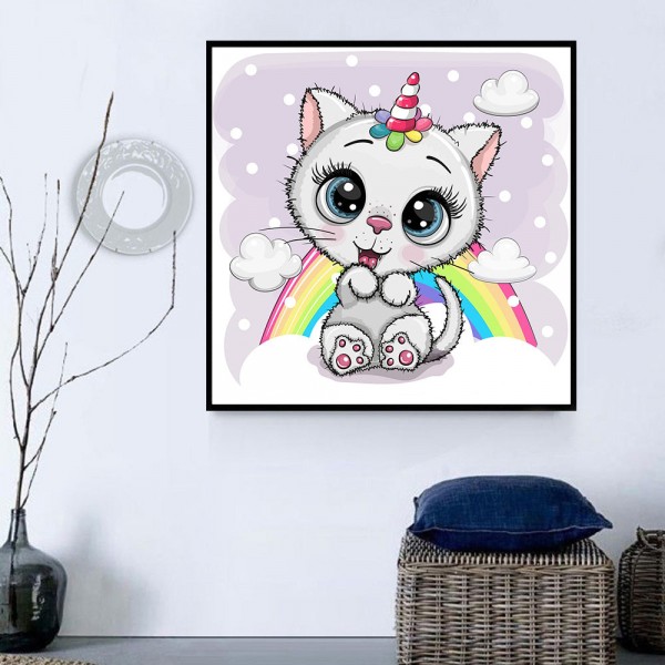 Gatto 5d Diy Kit Diamond Painting Pittura Di Diamante NO3648