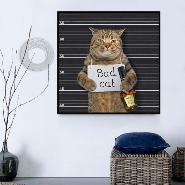 Gatto 5d Diy Kit Diamond Painting Pittura Di Diamante NO3644