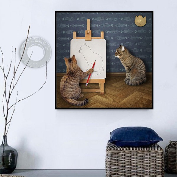 Gatto 5d Diy Kit Diamond Painting Pittura Di Diamante NO3642