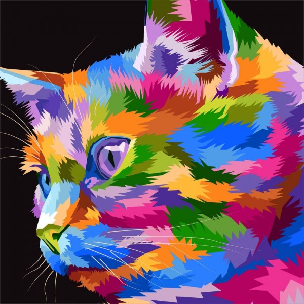 Gatto 5d Diy Kit Diamond Painting Pittura Di Diamante NO3639