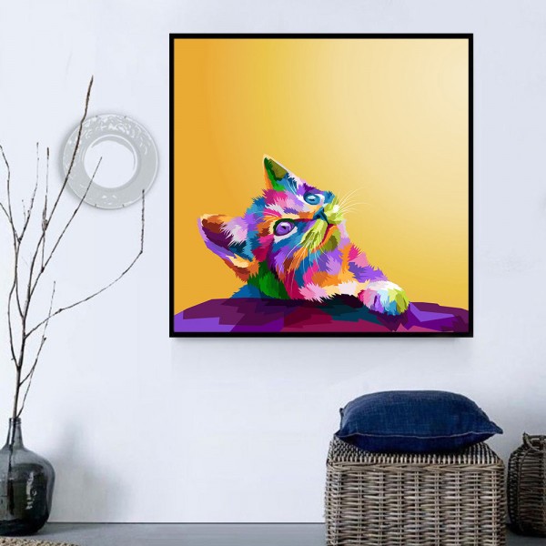 Gatto 5d Diy Kit Diamond Painting Pittura Di Diamante NO3635