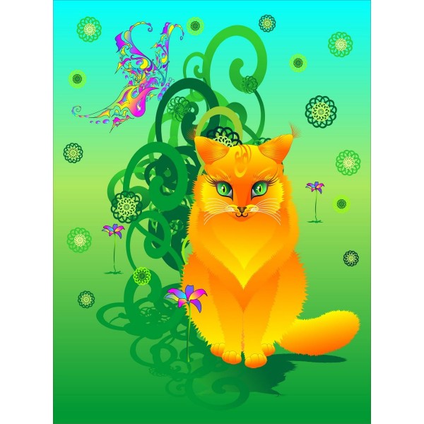 Gatto 5d Diy Kit Diamond Painting Pittura Di Diamante NO3628