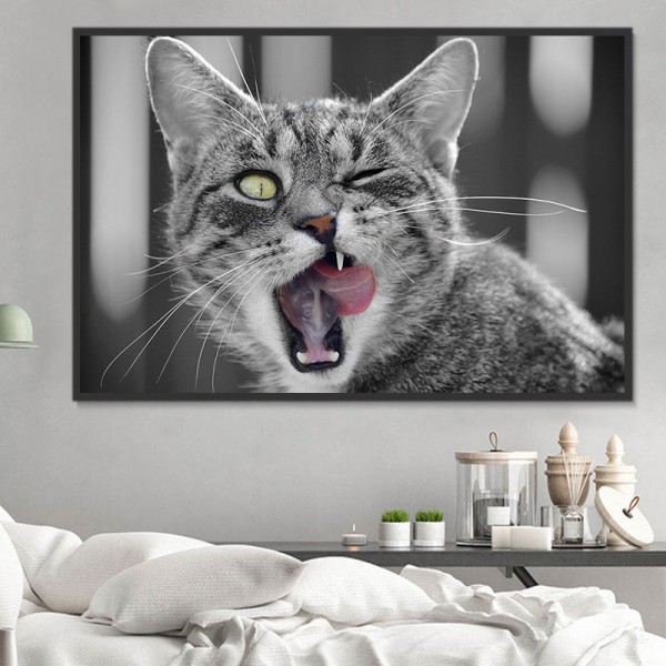 Gatto 5d Diy Kit Diamond Painting Pittura Di Diamante NO3621