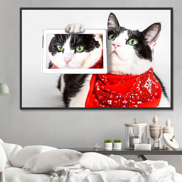 Gatto 5d Diy Kit Diamond Painting Pittura Di Diamante NO3616