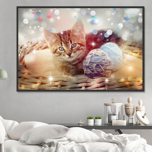 Gatto 5d Diy Kit Diamond Painting Pittura Di Diamante NO3607