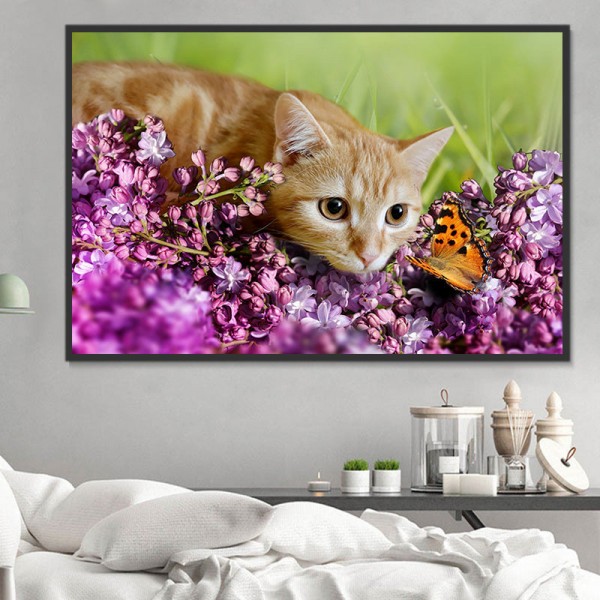 Gatto 5d Diy Kit Diamond Painting Pittura Di Diamante NO3606