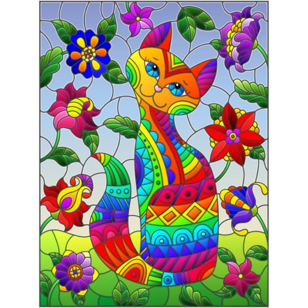 Gatto 5d Diy Kit Diamond Painting Pittura Di Diamante NO3602