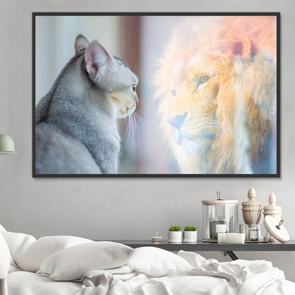 Gatto 5d Diy Kit Diamond Painting Pittura Di Diamante NO3601