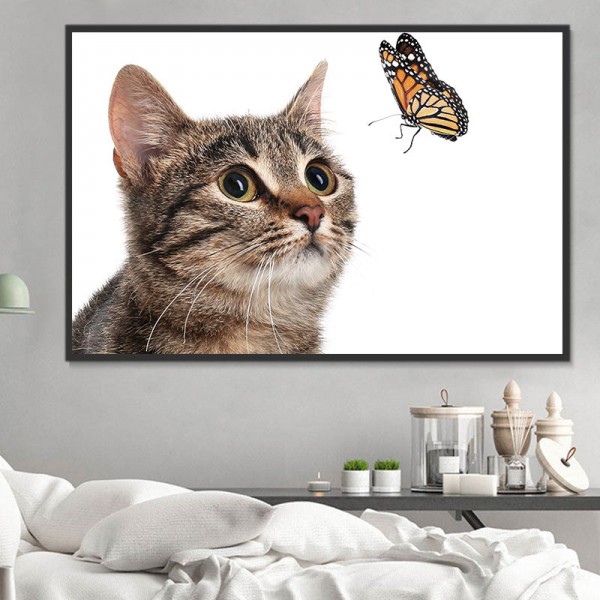 Gatto 5d Diy Kit Diamond Painting Pittura Di Diamante NO3592