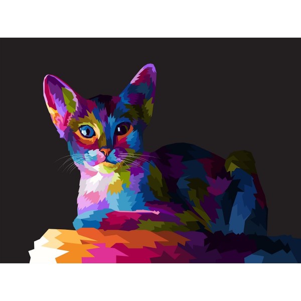 Gatto 5d Diy Kit Diamond Painting Pittura Di Diamante NO3586