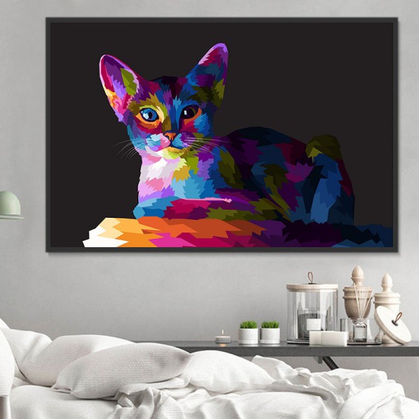 Gatto 5d Diy Kit Diamond Painting Pittura Di Diamante NO3586