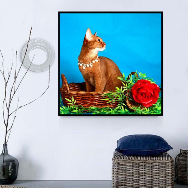 Gatto 5d Diy Kit Diamond Painting Pittura Di Diamante NO3581