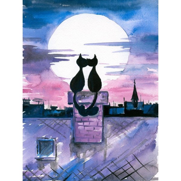 Gatto 5d Diy Kit Diamond Painting Pittura Di Diamante NO3579