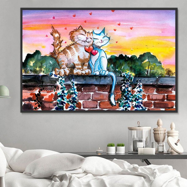 Gatto 5d Diy Kit Diamond Painting Pittura Di Diamante NO3578