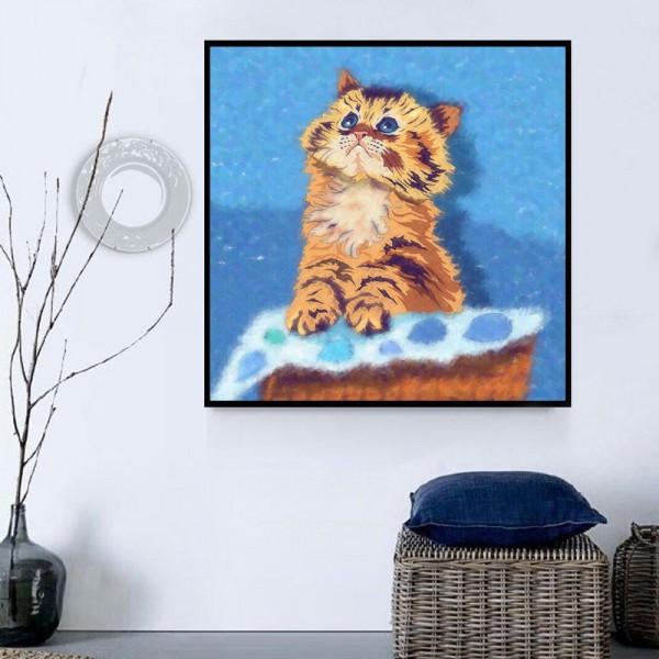 Gatto 5d Diy Kit Diamond Painting Pittura Di Diamante NO3570