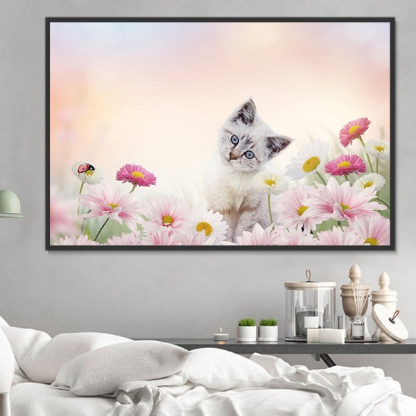 Gatto 5d Diy Kit Diamond Painting Pittura Di Diamante NO3564