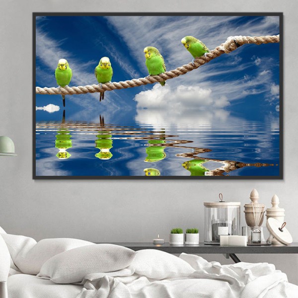 Pappagallo 5d Diy Kit Diamond Painting Pittura Di Diamante NO3527