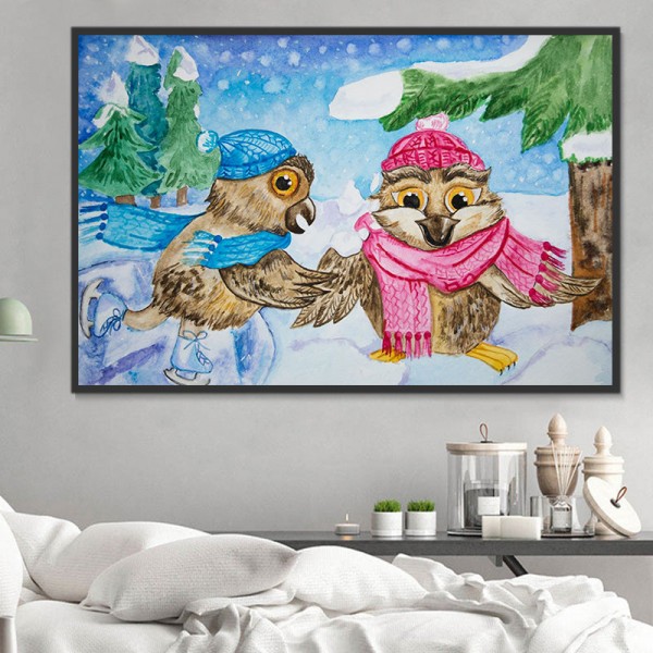 Gufo 5d Diy Kit Diamond Painting Pittura Di Diamante NO3480