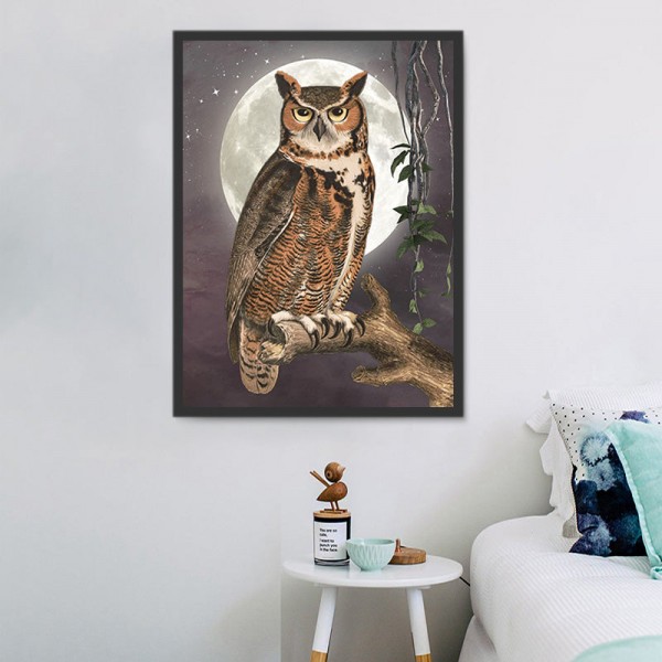 Gufo 5d Diy Kit Diamond Painting Pittura Di Diamante NO3474