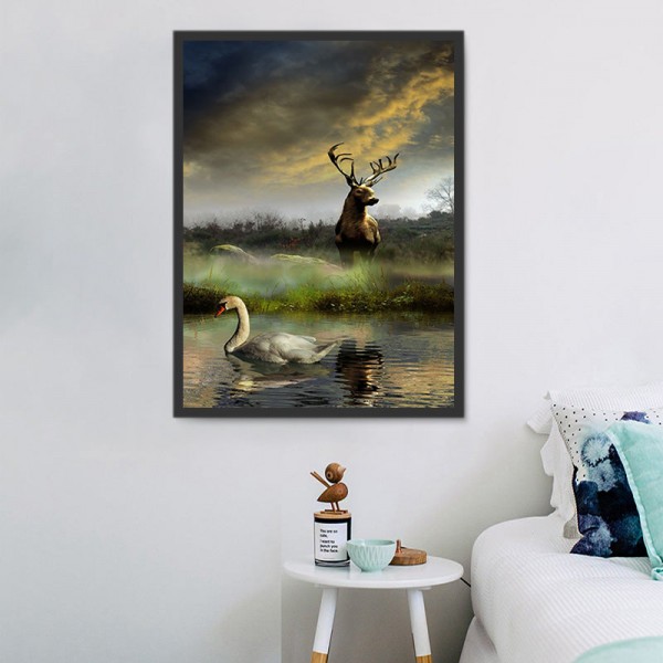 Cigno 5d Diy Kit Diamond Painting Pittura Di Diamante NO3434