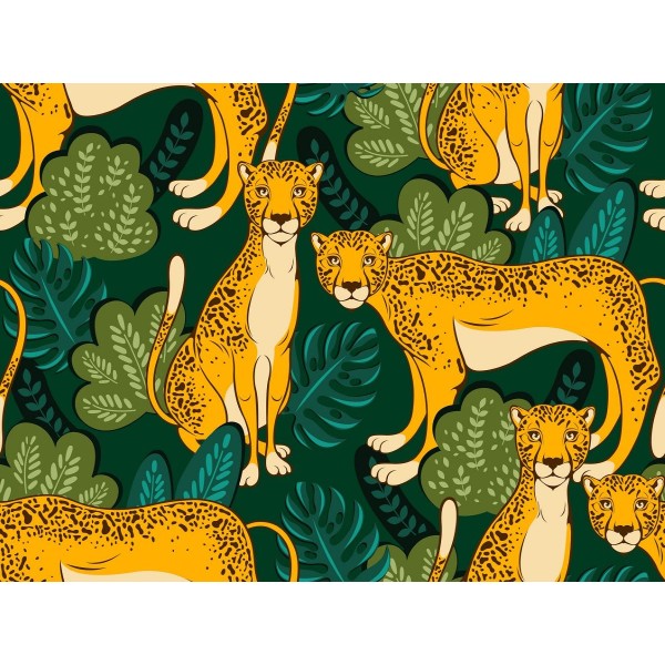 Leopardo 5d Diy Kit Diamond Painting Pittura Di Diamante NO3408