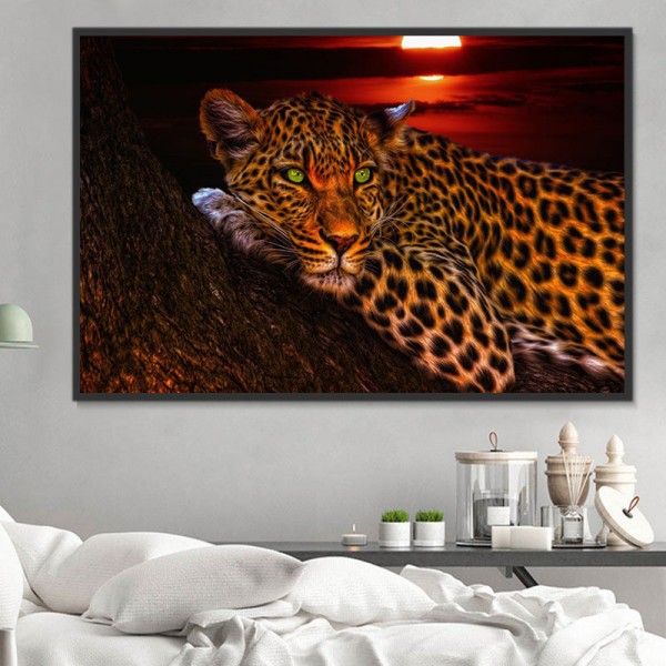Leopardo 5d Diy Kit Diamond Painting Pittura Di Diamante NO3385