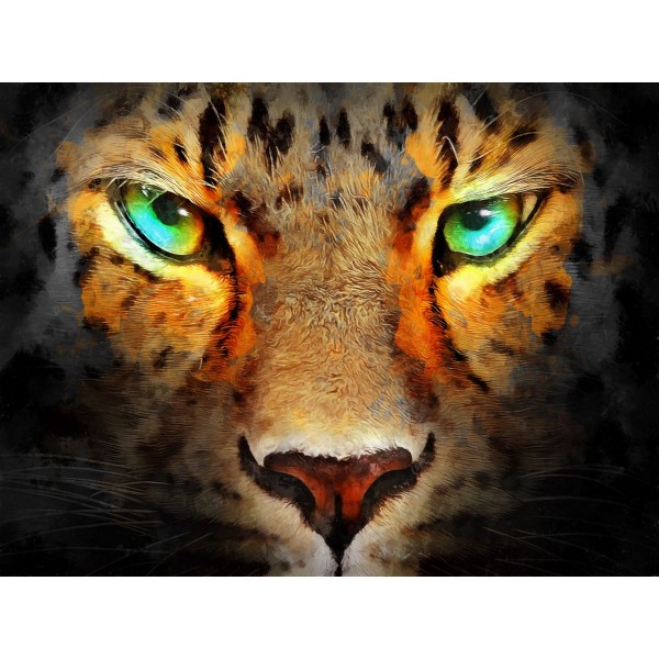 Leopardo 5d Diy Kit Diamond Painting Pittura Di Diamante NO3382