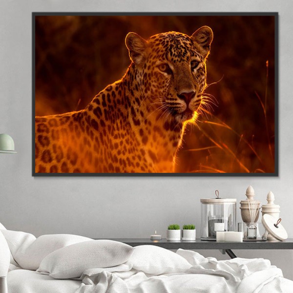 Leopardo 5d Diy Kit Diamond Painting Pittura Di Diamante NO3384