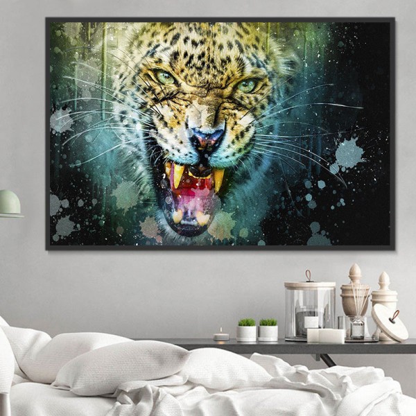 Leopardo 5d Diy Kit Diamond Painting Pittura Di Diamante NO3383