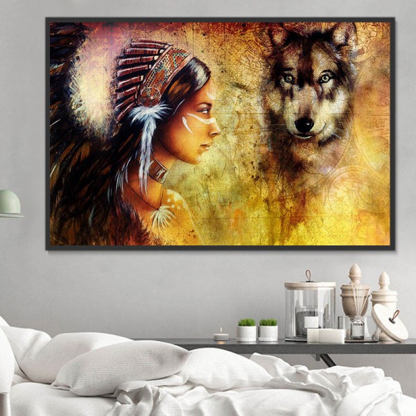 Animale E Umano 5d Diy Kit Diamond Painting Pittura Di Diamante NO3211