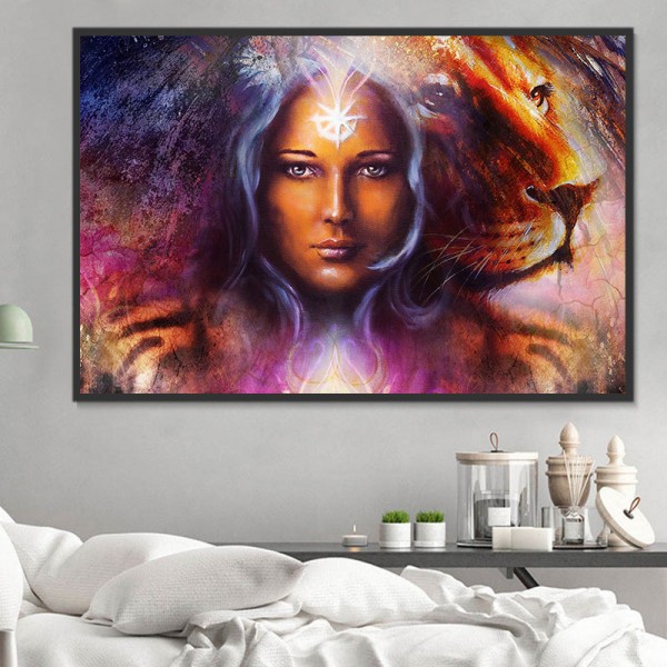 Animale E Umano 5d Diy Kit Diamond Painting Pittura Di Diamante NO3210