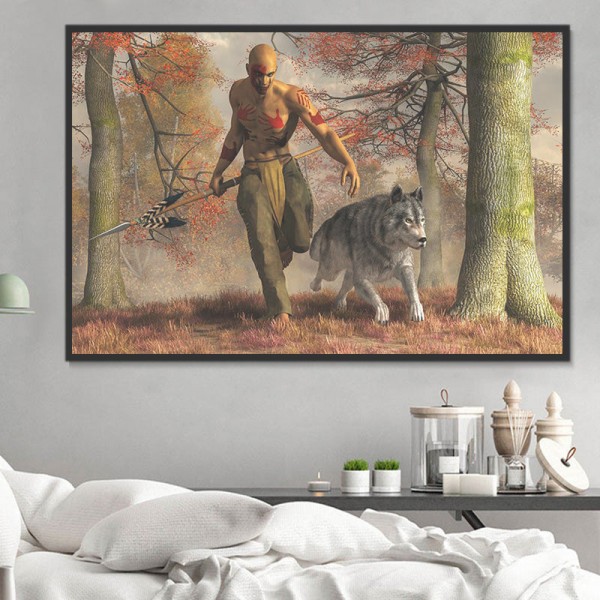 Animale E Umano 5d Diy Kit Diamond Painting Pittura Di Diamante NO3208